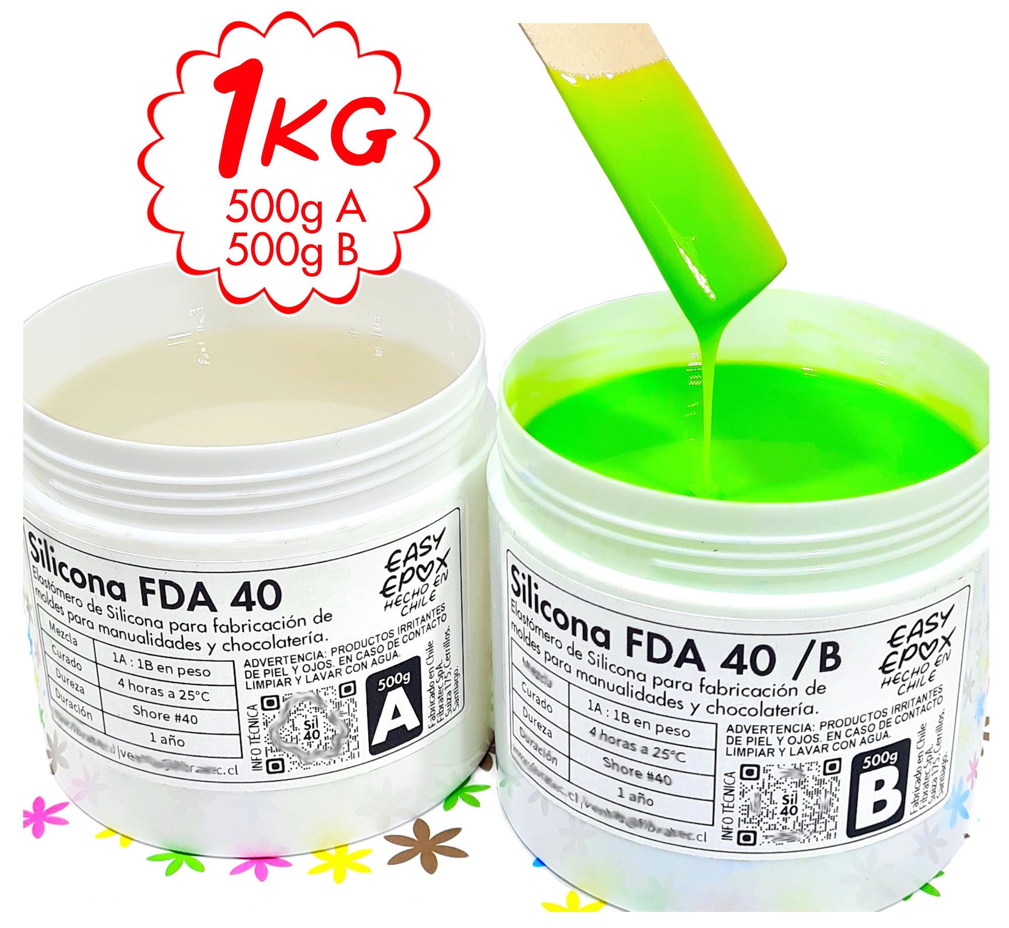 Silicona Para Moldes, Kit De 1 Kg – EasyEpox