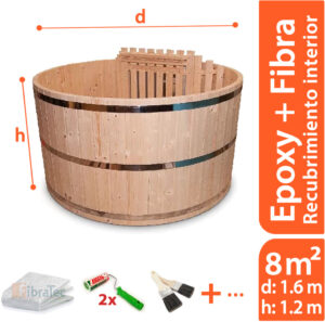 Kit para Impermeabilizar Tinajas de Madera 8m2
