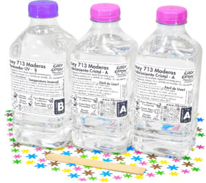 Epoxy 713 para Maderas y Manualidades, Kit Triple